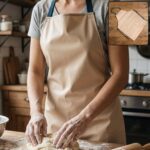 Durable Premium Kitchen Apron (1 Pc) - Front View by Nari Haat, Indian ethnic wear, women clothing, designer suit