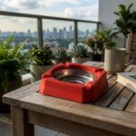 Heat-Resistant Ashtray (1 Pc) - Closeup Embroidery by Nari Haat, Indian ethnic wear, women clothing, designer suit