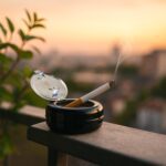 Round Smokeless Ashtray with Lid (1 Pc) - Neckline Detail by Nari Haat, Indian ethnic wear, women clothing, designer ...