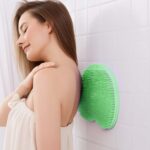 Green Silicone Bath Massage Cushion – Suction Cup Exfoliating Foot Scrubber & Mat - Full Detail by Nari Haat, India...