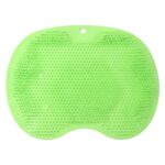 Green Silicone Bath Massage Cushion – Suction Cup Exfoliating Foot Scrubber & Mat - Sleeve Design by Nari Haat, Ind...