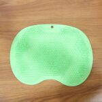 Green Silicone Bath Massage Cushion – Suction Cup Exfoliating Foot Scrubber & Mat - Full Detail by Nari Haat, India...