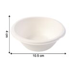 Freshee 180 ml Round Compostable Bagasse Bow (10 Pc) - Back View by Nari Haat, Indian ethnic wear, women clothing, de...