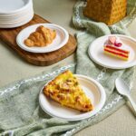 Freshee 6 Inch Round Compostable Bagasse Plate (10 Pcs Pack) - Full Detail by Nari Haat, Indian ethnic wear, women cl...