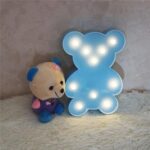 Teddy Bear Shape LED Decorative Night Light (1 Pc) - Back View by Nari Haat, Indian ethnic wear, women clothing, desi...