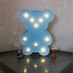 Teddy Bear Shape LED Decorative Night Light (1 Pc) - Closeup Embroidery by Nari Haat, Indian ethnic wear, women cloth...