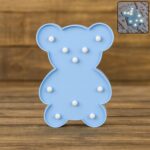 Teddy Bear Shape LED Decorative Night Light (1 Pc) - Front View by Nari Haat, Indian ethnic wear, women clothing, des...
