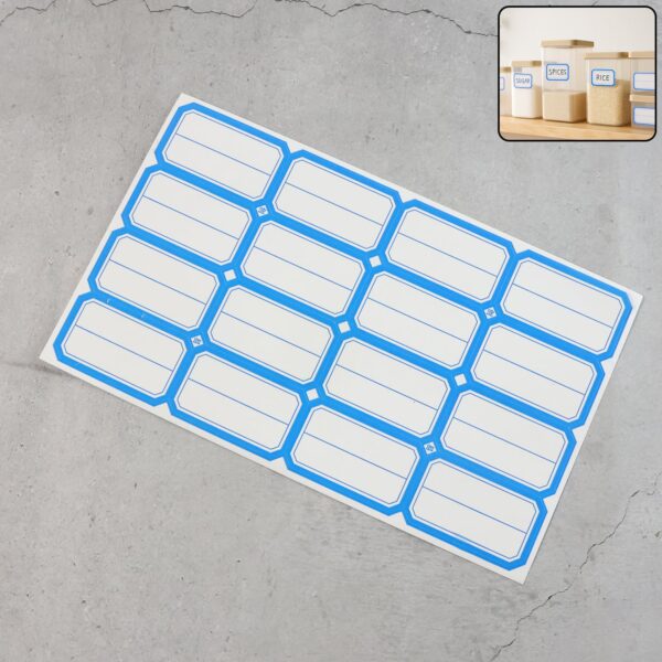 1 Sheets Self-Adhesive Label Stickers - Front View by Nari Haat, Indian ethnic wear, women clothing, designer suit