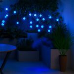 Solar LED Fiber Optic Garden Light - (1 Pc / Mix LED LIght) - Fabric Detail by Nari Haat, Indian ethnic wear, women c...