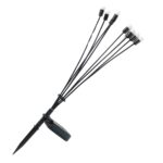 Solar LED Fiber Optic Garden Light - (1 Pc / Mix LED LIght) - Sleeve Design by Nari Haat, Indian ethnic wear, women c...