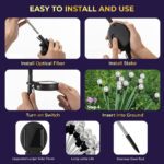 Solar LED Fiber Optic Garden Light - (1 Pc / Mix LED LIght) - Full Detail by Nari Haat, Indian ethnic wear, women clo...