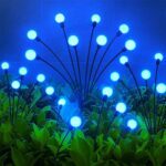 Solar LED Fiber Optic Garden Light - (1 Pc / Mix LED LIght) - Closeup Embroidery by Nari Haat, Indian ethnic wear, wo...
