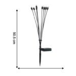 Solar LED Fiber Optic Garden Light - (1 Pc / Mix LED LIght) - Back View by Nari Haat, Indian ethnic wear, women cloth...