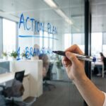 Premium Permanent Blue Marker Pen (1 Pc) - Full Detail by Nari Haat, Indian ethnic wear, women clothing, designer suit