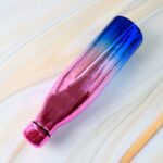 Stainless Steel Water Bottle (Approx 1000ML / 1 Pc) - Fabric Detail by Nari Haat, Indian ethnic wear, women clothing,...