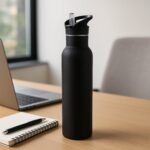 Sports Water Bottle – Matte Finish Leak-Proof Reusable Bottle 900 ML Approx (1 Pc) - Front View by Nari Haat, India...