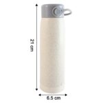 Creative Wheat Glass Water Bottle with Phone Holder (380ml) - Back View by Nari Haat, Indian ethnic wear, women cloth...