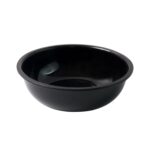 Plastic 6 Inch Black Round Deep Serving Bowl (1 Pc) - Sleeve Design by Nari Haat, Indian ethnic wear, women clothing,...