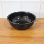 Plastic 6 Inch Black Round Deep Serving Bowl (1 Pc) - Full Detail by Nari Haat, Indian ethnic wear, women clothing, d...