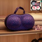 Premium Hard-Shell Bra & Lingerie Storage Travel Case (1 Pc) - Front View by Nari Haat, Indian ethnic wear, women clo...