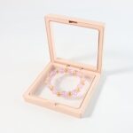 Elegant Pink Crystal Beaded Stretch Bracelet (1 Pc) - Sleeve Design by Nari Haat, Indian ethnic wear, women clothing,...