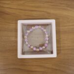 Elegant Pink Crystal Beaded Stretch Bracelet (1 Pc) - Full Detail by Nari Haat, Indian ethnic wear, women clothing, d...