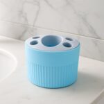 Multipurpose Bathroom Toothbrush and Utility Holder Stand with Multiple Slots (1 Pc) - Fabric Detail by Nari Haat, In...