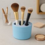 Multipurpose Bathroom Toothbrush and Utility Holder Stand with Multiple Slots (1 Pc) - Closeup Embroidery by Nari Haa...