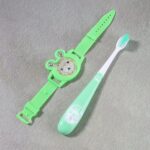 Kids Toothbrush and Cartoon Watch Toy Set - Closeup Embroidery by Nari Haat, Indian ethnic wear, women clothing, desi...