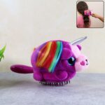 Kids Unicorn Plush Hair Brush - (1 Pc) - Front View by Nari Haat, Indian ethnic wear, women clothing, designer suit