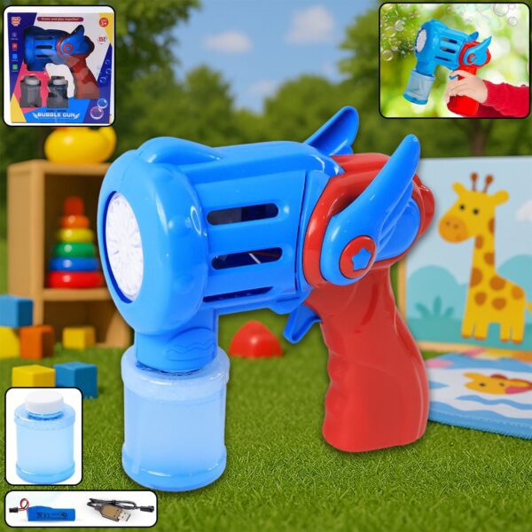 Rechargeable Bubble Gun Toy for Kids (1 Set) - Front View by Nari Haat, Indian ethnic wear, women clothing, designer ...