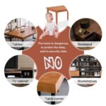 4 Pc Soft Foam Table Corner Protectors Set with Safety Tape - Image 10