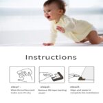 4 Pc Soft Foam Table Corner Protectors Set with Safety Tape - Image 7