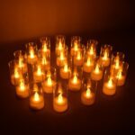 Flameless Candles with Transparent plastic Covers Set of 24 Pcs LED - Front View by Nari Haat, Indian ethnic wear, wo...