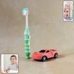 Kids Toothbrush and Car Toy Set - Front View by Nari Haat, Indian ethnic wear, women clothing, designer suit