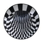 3D Space Round Carpet, Floor Mat Non-Woven Doormat (60 Cm) - Sleeve Design by Nari Haat, Indian ethnic wear, women cl...