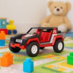 Funwoods Free-Wheel Racing Jeep Toy Car - (1 Pc) - Fabric Detail by Nari Haat, Indian ethnic wear, women clothing, de...