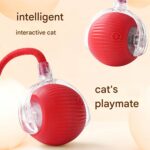Rechargeable Interactive Cat Toy Ball with Detachable Tail and LED Light (1 Pc) - Neckline Detail by Nari Haat, India...