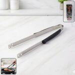 Premium Stainless Steel Chimta (1 Pc) - Front View by Nari Haat, Indian ethnic wear, women clothing, designer suit