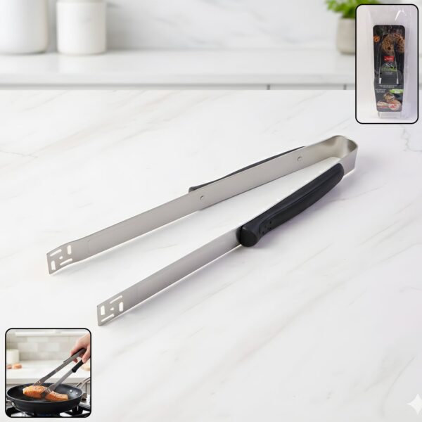 Premium Stainless Steel Chimta (1 Pc) - Front View by Nari Haat, Indian ethnic wear, women clothing, designer suit