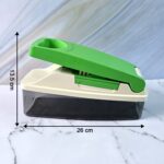 Supermom Quick Nicer Dicer – Multipurpose Vegetable & Fruit Chopper - Fabric Detail by Nari Haat, Indian ethnic wea...