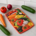Premium Multipurpose Vegetable and Fruit Cutting Board (1 Pc) - Front View by Nari Haat, Indian ethnic wear, women cl...