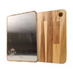 Apex Steel Oak Cutting Board with Wooden Handle (1 Pc) - Sleeve Design by Nari Haat, Indian ethnic wear, women clothi...