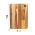 Apex Steel Oak Cutting Board with Wooden Handle (1 Pc) - Neckline Detail by Nari Haat, Indian ethnic wear, women clot...