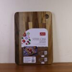 Apex Steel Oak Cutting Board with Wooden Handle (1 Pc) - Full Detail by Nari Haat, Indian ethnic wear, women clothing...
