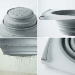 2 in 1 Over-Sink Cutting Board with Built-In Collapsible Strainer (50 x 28 Cm) - Neckline Detail by Nari Haat, Indian...