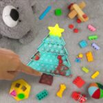 Premium Tree Shape Silicone Pop It Fidget Toy (1 Pc) - Fabric Detail by Nari Haat, Indian ethnic wear, women clothing...