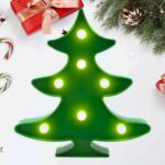 Christmas Tree Shape LED Decorative Night Light (1 Pc) - Neckline Detail by Nari Haat, Indian ethnic wear, women clot...