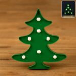 Christmas Tree Shape LED Decorative Night Light (1 Pc) - Front View by Nari Haat, Indian ethnic wear, women clothing,...