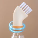 Multipurpose Bottle-Attachable Cleaning Brush for Kitchen and Bathroom (1 Pc) - Closeup Embroidery by Nari Haat, Indi...